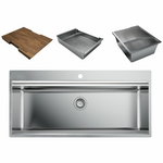 Artinox Layer 104 Workstation Sink with Accessories LACCBRP104 hero image