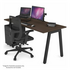 Jason.L 1400 x 700 Quadro A Leg Home Office Desk - Wenge QDA1407.B.WE image NaN
