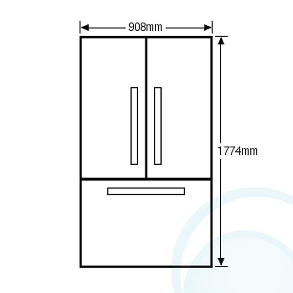 Samsung SRF639GDLS 639L French Door Fridge hero image