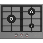 Spezialist 64cm Natural Gas Stainless Steel Plate Cooktop with Black Metal Finish S30643SPBBMNG hero image