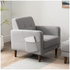 Zinus Adair Modern Armchair with Armrest Pockets Light Grey AU-AD-LG-AC image NaN
