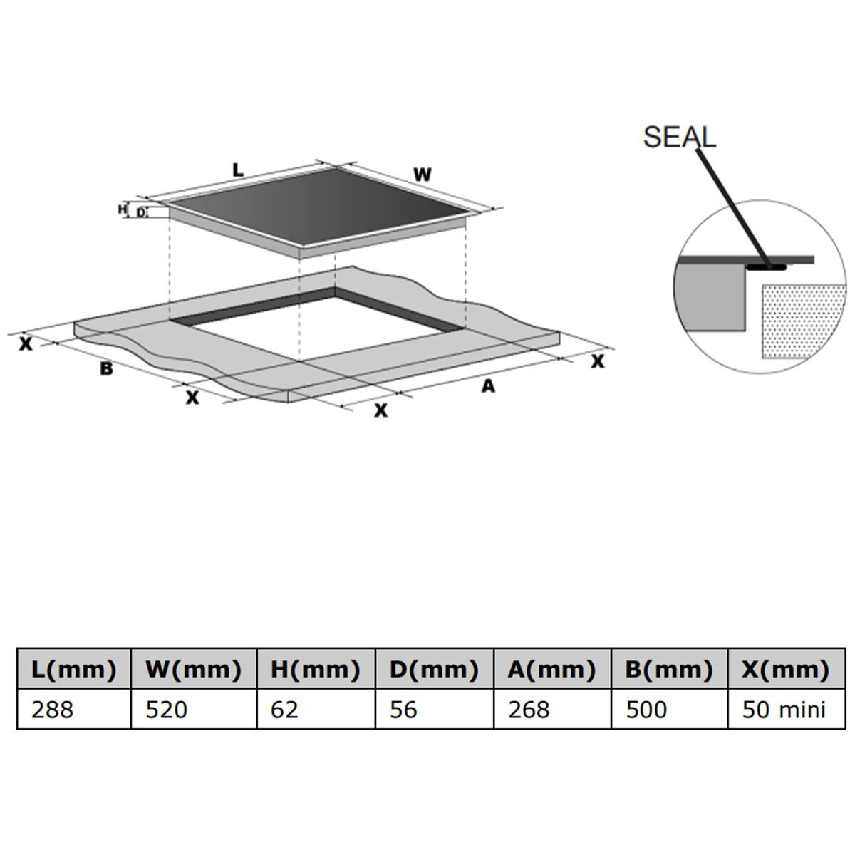 Artusi 30cm Domino Induction Cooktop AID32A image 3