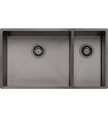 Oliveri Spectra 1 and 1/2 Bowl Sink Gun Metal SB35GM