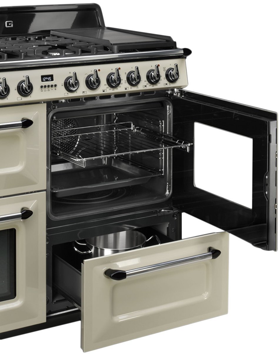 Smeg 110cm Victoria Aesthetic Freestanding Dual Fuel Oven/Stove TRA4110P hero image