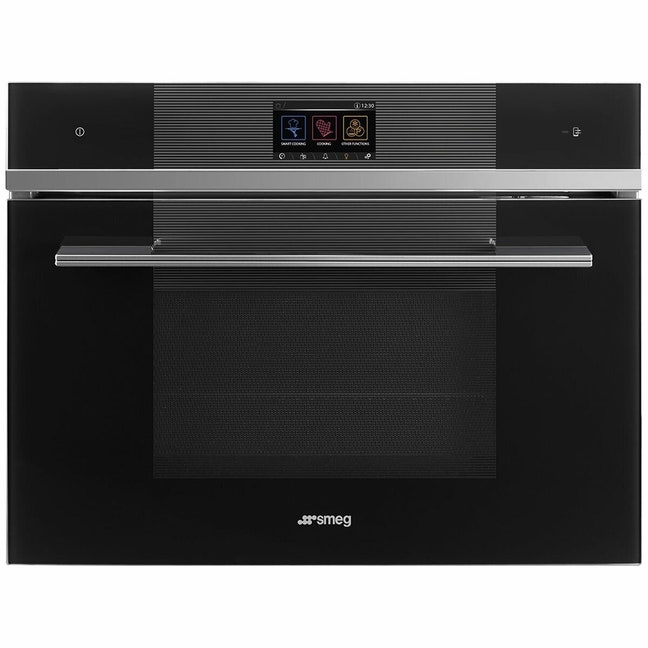 Smeg Complect Smeg 60cm Linea Compact Speed Combi-Microwave Built-In Oven SF4104WMCN ...