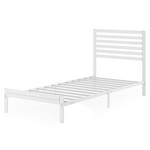 Zinus Kai Single Metal and Bamboo Bed Frame White AU-FBOBH3ZC-35S hero image