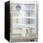 Schmick Glass Door Under Bench Heated Glass Bar Fridge  SK156R-HD hero image