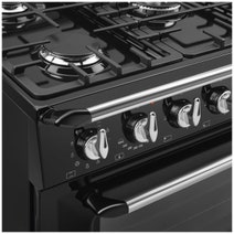 SMEG Victoria Series 90cm Dual Fuel Upright Oven/Stove TRA90GMBL hero image