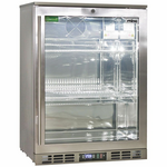 Rhino 129L Heated Glass Door Bar Fridge Stainless Steel SG1R-HD hero image