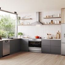 Westinghouse 60cm Stainless Steel Auto Door-Steam Underbench Dishwasher WSU6608XB hero image
