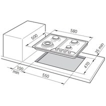 DeLonghi 60cm Natural Gas Cooktop DEGH60 hero image