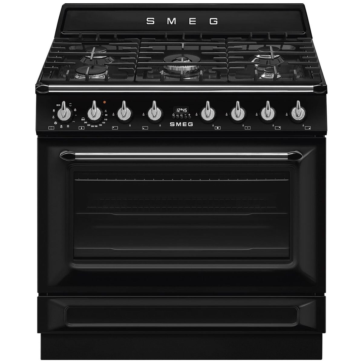 SMEG Victoria Series 90cm Dual Fuel Upright Oven/Stove TRA90GMBL hero image