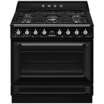 SMEG Victoria Series 90cm Dual Fuel Upright Oven/Stove TRA90GMBL hero image