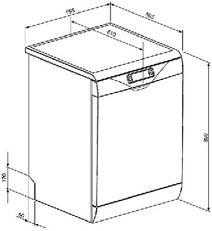 Smeg DWA214S Freestanding/Built-In Dishwasher hero image