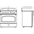 Falcon 90cm Classic FX Induction Oven/Stove White and Chrome CLA90FXEIWHCH image NaN