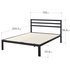 Zinus Mia King Black Metal Bed Frame AU-ASMPH-15K image NaN