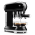 Smeg Black 50s Retro Style Espresso Coffee Machine ECF01BLAU image NaN