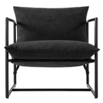 Zinus Aidan Sling Accent Chair Black AU-USHSL1-31B hero image