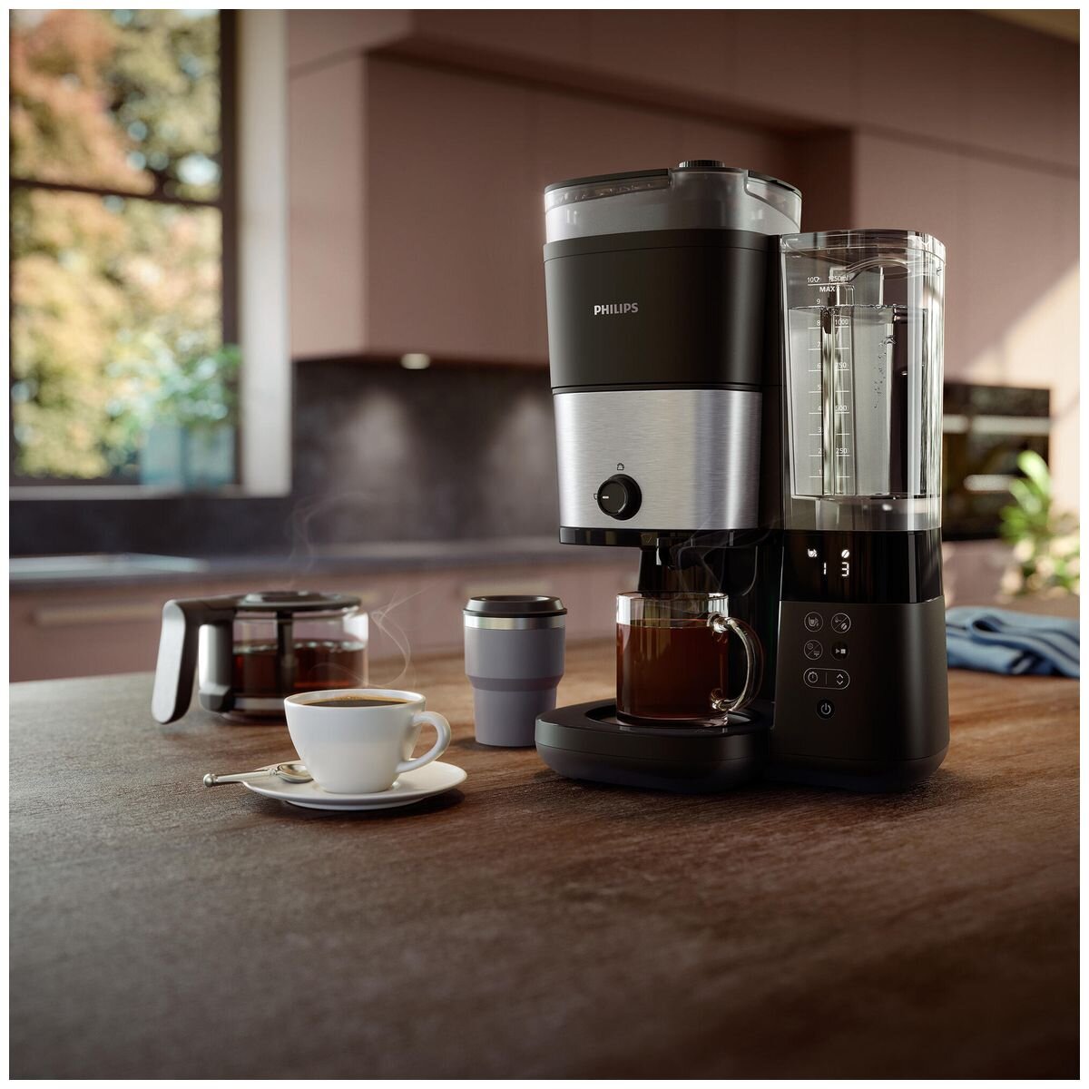 Philips Grind & Brew Coffee Machine HD7900-50 hero image