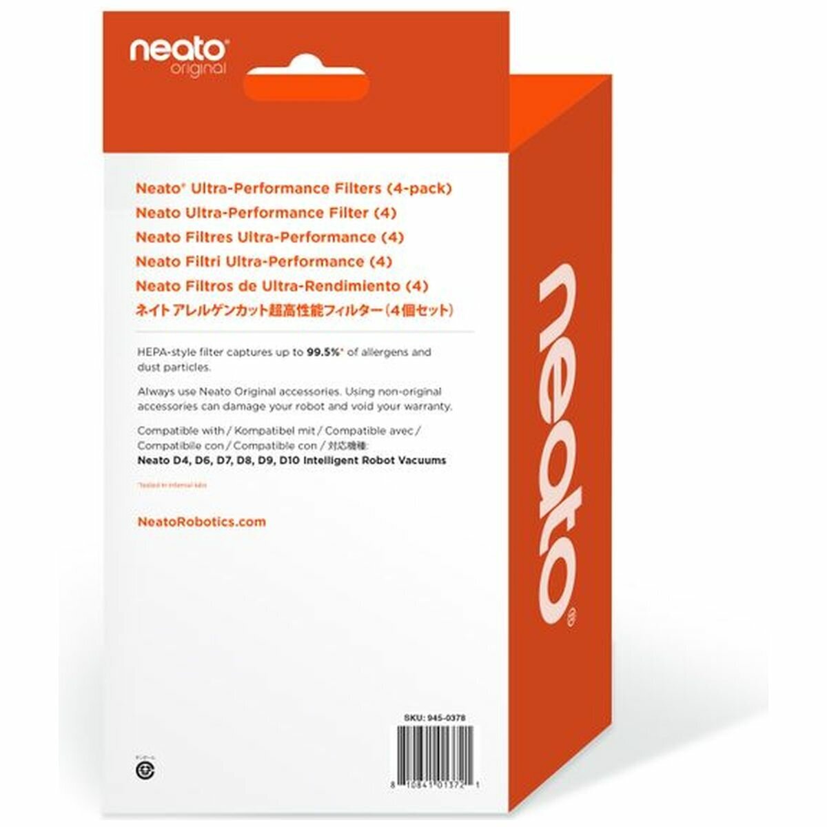 Neato Ultra Performance Filters 4 pack 48133 hero image