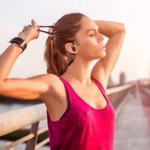 Panasonic RP-BTS10E-K Wireless Bluetooth In Ear Sports Headphones Black hero image