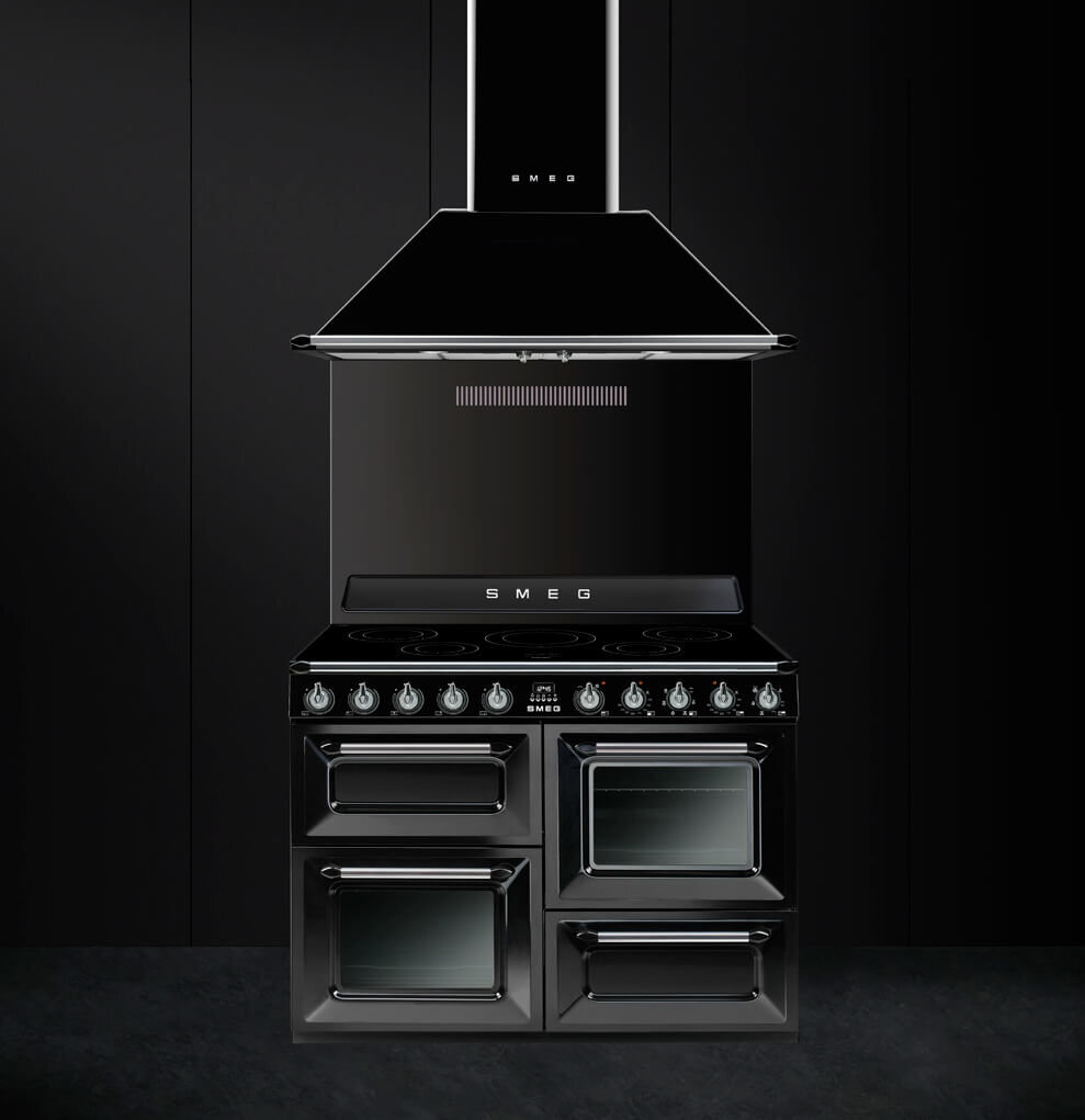 Smeg sales black rangehood