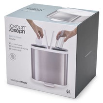 Joseph Joseph Split 6L Steel Waste and Recycling Bin 70520 hero image