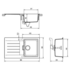 Abey D100BZ Schock Signus Single Bowl Sink with Drainer image NaN