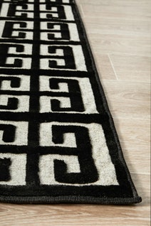 Rug Culture York Large Black & Natural Rug 290X200CM - YRK-BREN-GLD-290X200 hero image