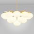 CTO Lighting Cloudesley Large Chandelier Light - Satin Brass with Opal Glass CLOCHLSBGO image NaN