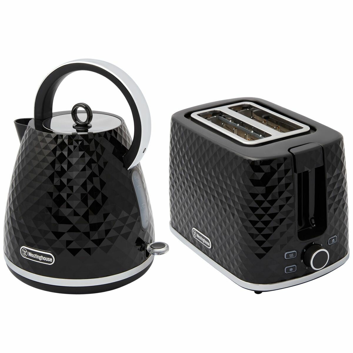 Westinghouse Kettle Toaster Set Black WHKTPK09K Appliances Online