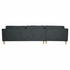 Ostro Esperence Three Seater Left Hand Chaise Sofa Dark Grey U501SALHFCSXDYX image NaN