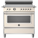 Bertazzoni 90cm Heritage Cream Induction Freestanding Oven HER95I1EAVT hero image