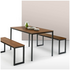 Zinus Louis 3 Piece Dining Set Brown AU-TS-4830 image NaN