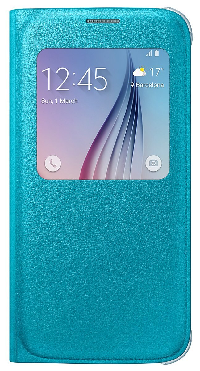Samsung Galaxy S6 S View Cover - Blue EF-CG920PLEGWW hero image