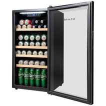 LeCavist 33 Bottle Wine Cabinet Single Zone Black LEK33PV hero image