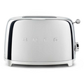 Smeg 50s Retro Style 2 Slice Toaster Chrome TSF01SSAU 