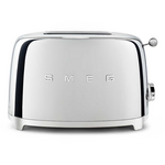 Smeg 50s Retro Style 2 Slice Toaster Chrome TSF01SSAU  hero image