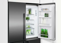 Fisher & Paykel 605L Quad Door Fridge Black Stainless Steel RF605QDUVB1 hero image
