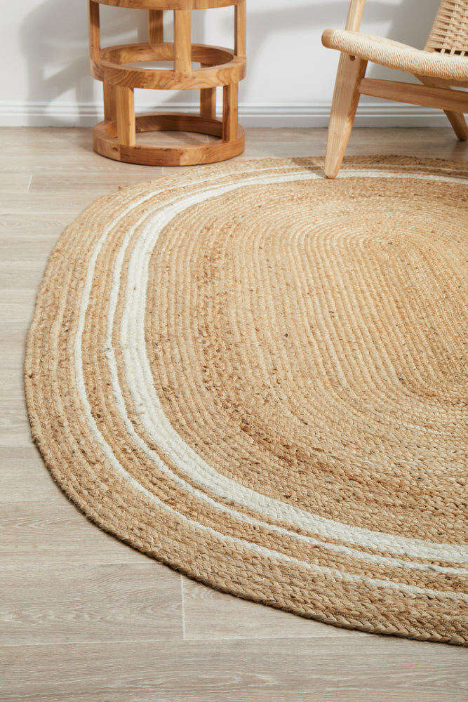 Rug Culture Nosa Medium Natural & White Rug 220X150CM OVAL - NSA-111-OVL-220X150 hero image