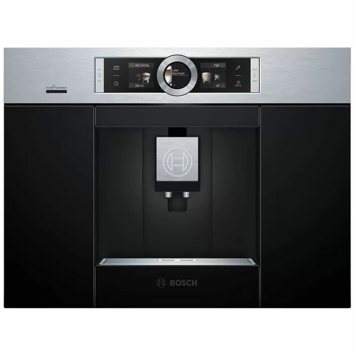 Bosch Serie 8 Built-In Fully Automatic Coffee Machine Stainless Steel CTL636ES6 hero image