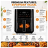 Kitchen Couture 4.5L Clear View Colour Touch Air Fryer Black 10005842 image NaN