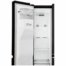 LG 625L Side by Side Fridge with Non-Plumbed Ice & Water Dispenser Matte Black GS-L668MBNL hero image