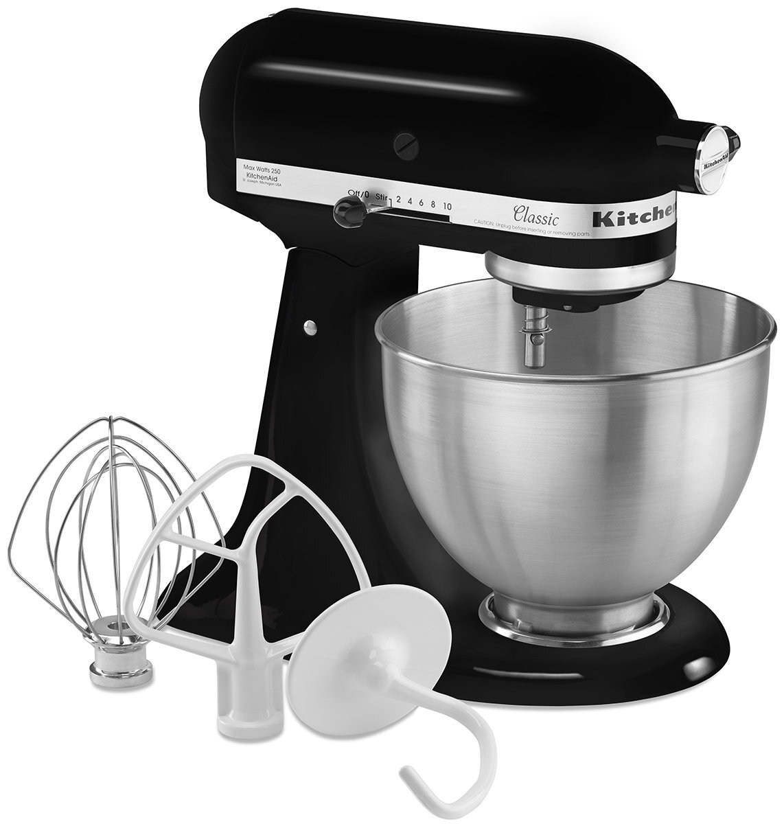 KitchenAid KSM45 Classic Stand Mixer Onyx Black 5KSM45AOB hero image