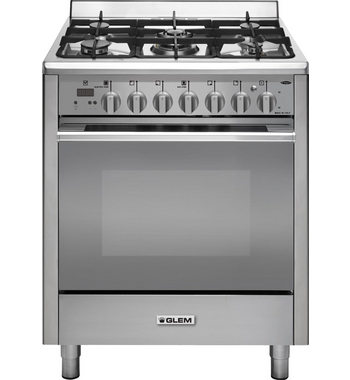 Glem UN765GGEI 70cm Freestanding Dual Fuel Oven/Stove