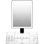 Homedics Radiance LED Beauty Mirror with Organiser- Black MIR-LB3000-BK-AU hero image