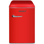 Husky 118L Retro Style Bar Fridge Red HUSRET135RDHU hero image