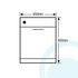Omega DW300XA Slimline Dishwasher image NaN