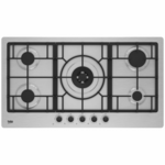 Beko 90cm Stainless Steel Gas Cooktop BCT90GX1 hero image