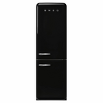 Smeg FAB 50's Style 331L Bottom Mount Refrigerator Black FAB32RBL5AU hero image